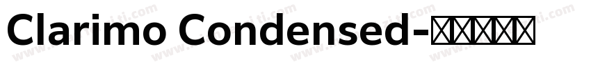 Clarimo Condensed字体转换